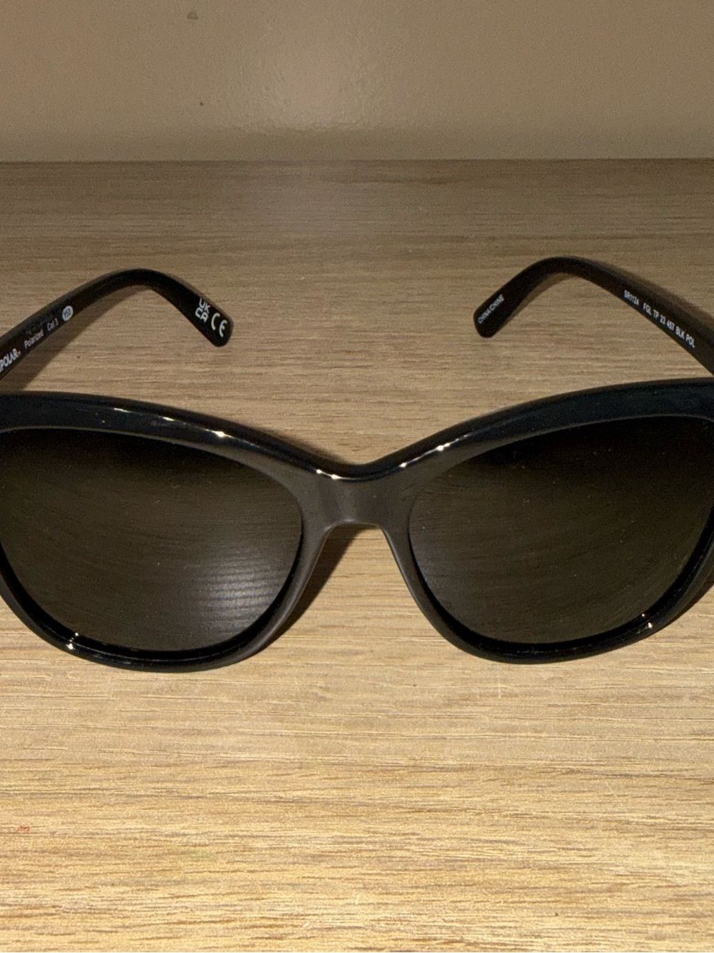 FOSTER GRANT Black Womens Sunglasses - Classic Cat-Eye Style.